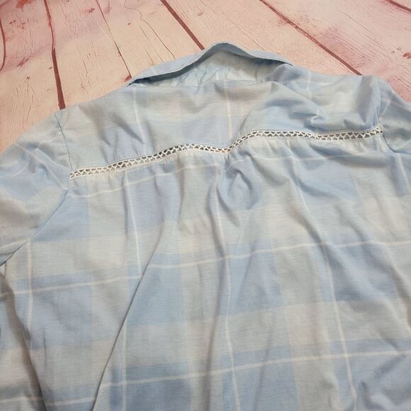 Justify buttondown plaid shirt 2X - Picture 2 of 5